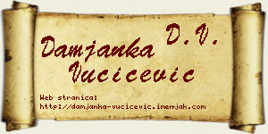 Damjanka Vučićević vizit kartica